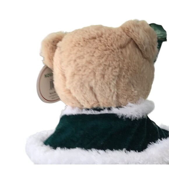 Nova Plush The Cherish Collection 2011 Bear Green Velvet Dress With White Trim - Picture 8 of 10